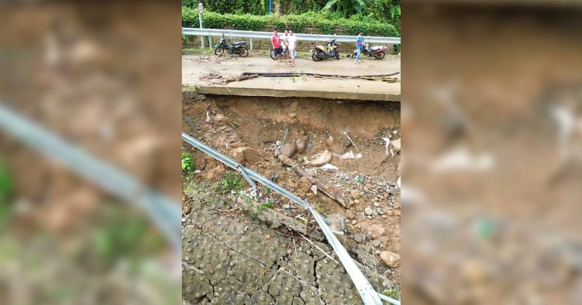 Repairs begin on damaged Himoga-an Bridge approach