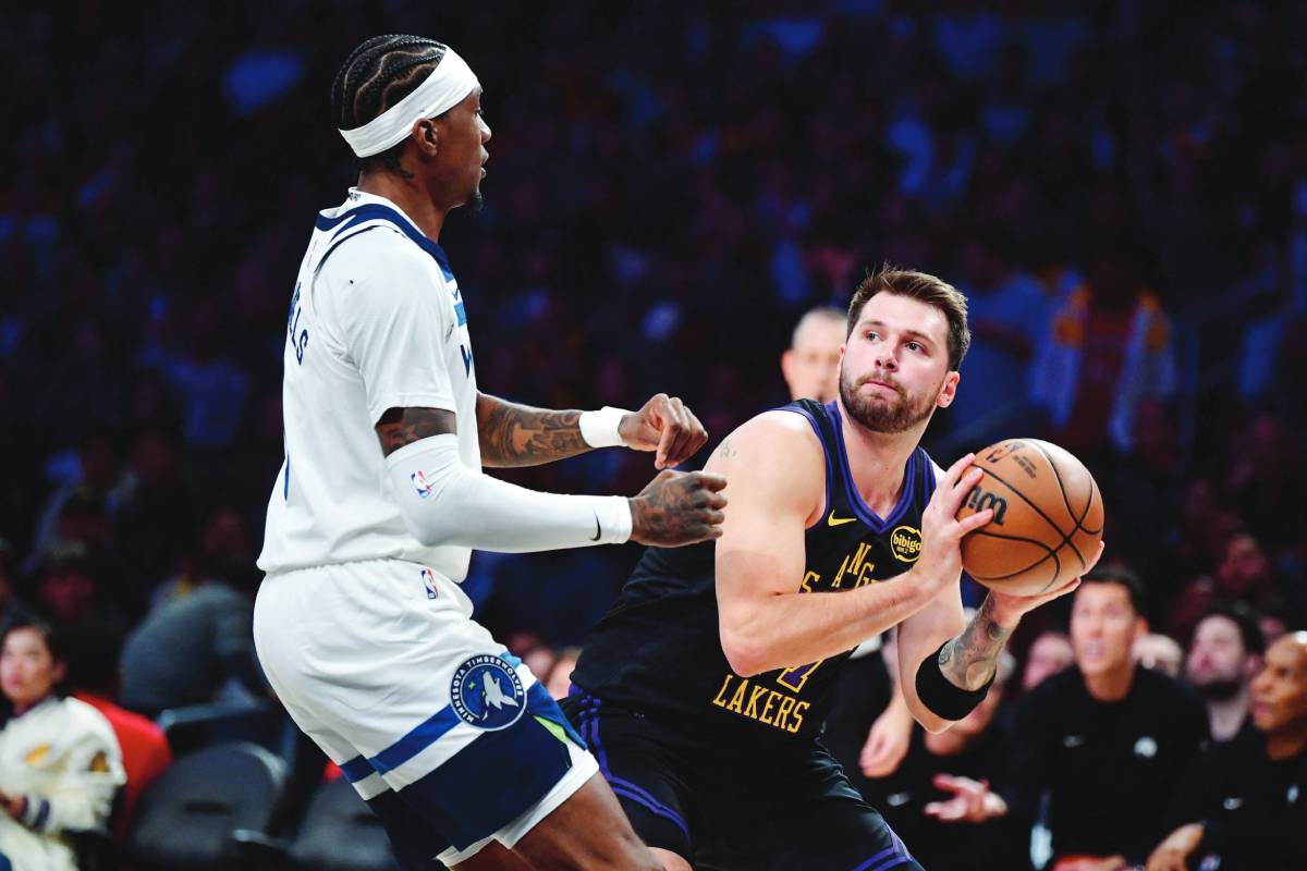 Lakers catch Wolves in standings thanks to Doncic’s triple-double