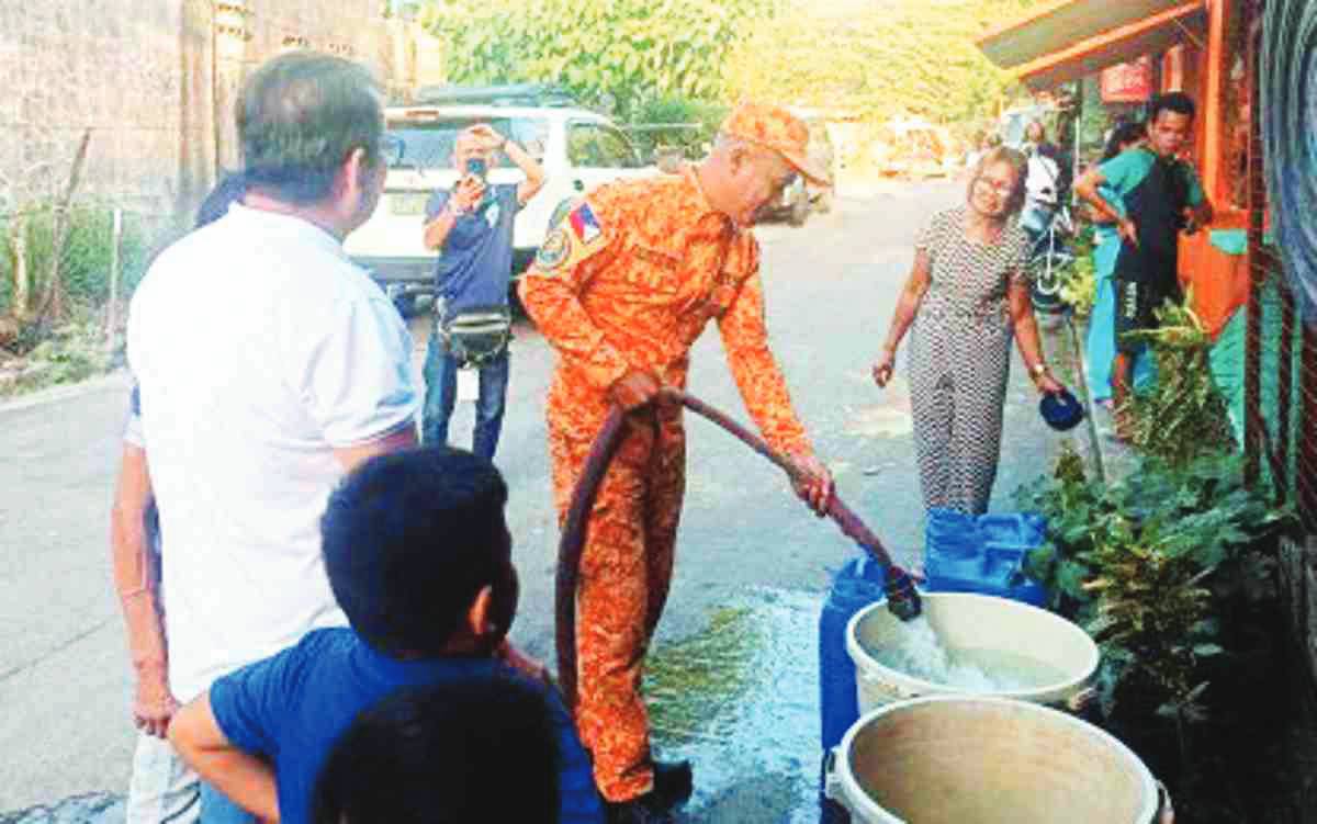 Prolonged dry weather has further reduced the available water supply in Bacolod City. The city government prepares for another round of rationing after the water service provider reported a significant reduction in production capacity. (BFP-Bacolod City Fire Station / File photo)