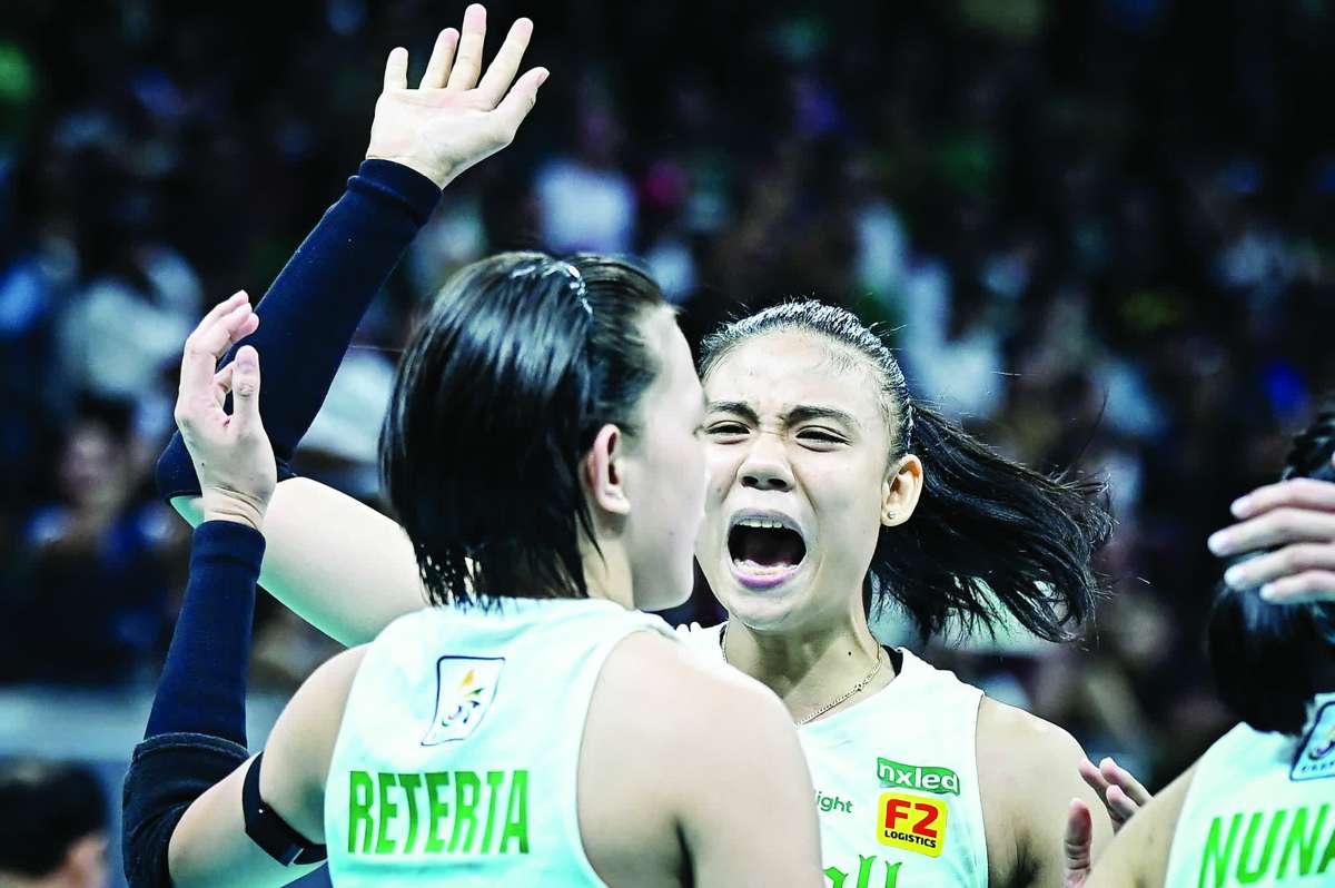 Negrense Angel Canino delivered a standout triple-double with 15 points, anchoring the De La Salle University Lady Spikers’ resilience on their way to a 14-0 win-loss slate. (UAAP photo)