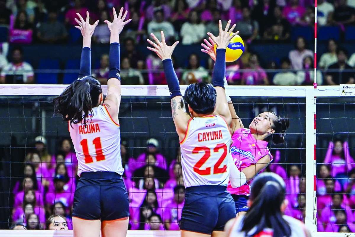 Bernadeth Pons finished with 11 points while providing stability on both ends, helping the Creamline Cool Smashers control the tempo and frustrate the Cignal Super Spikers. (PVL photo)