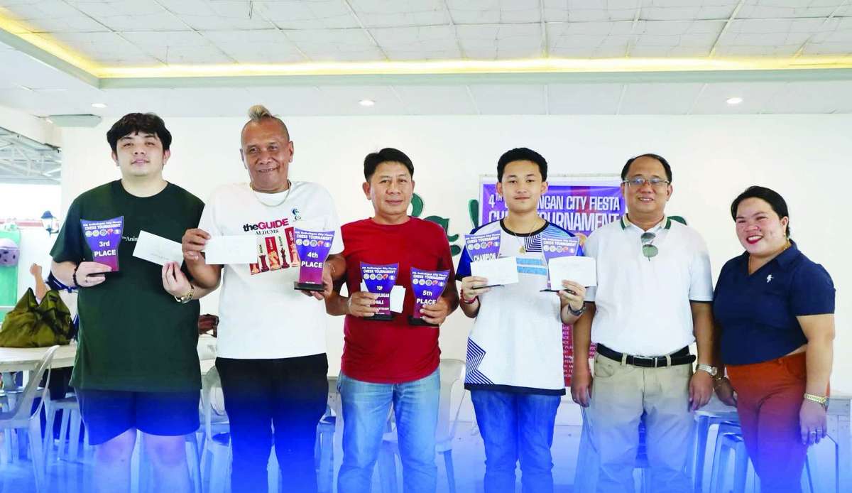 Some of the winners in the 4th Guihulngan City Fiesta FIDE-Rated chess tournament. (Contributed photo)