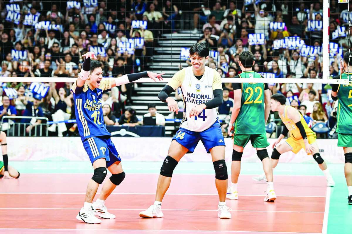 Negrense Leo Ordiales starred for the National University Bulldogs with 24 points, built on 23 attacks, securing their sixth straight UAAP men’s volleyball championship before 11,526 fans. (UAAP photo)