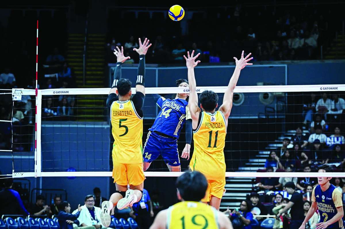 Negrense Leo Ordiales starred for the National University Bulldogs with 22 points, built on 20 attacks and two blocks, while also contributing four excellent digs to help them move within one victory of another championship. (UAAP photo)