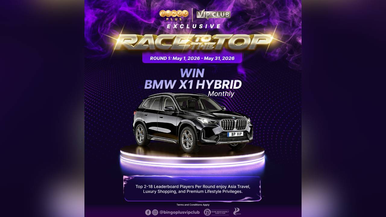 BingoPlus VIP Club offers BMW X1 Hybrid as top monthly prize