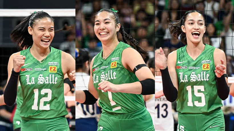 Negrense Angel Canino, Shevana Laput and Amie Provido. UAAP Photo