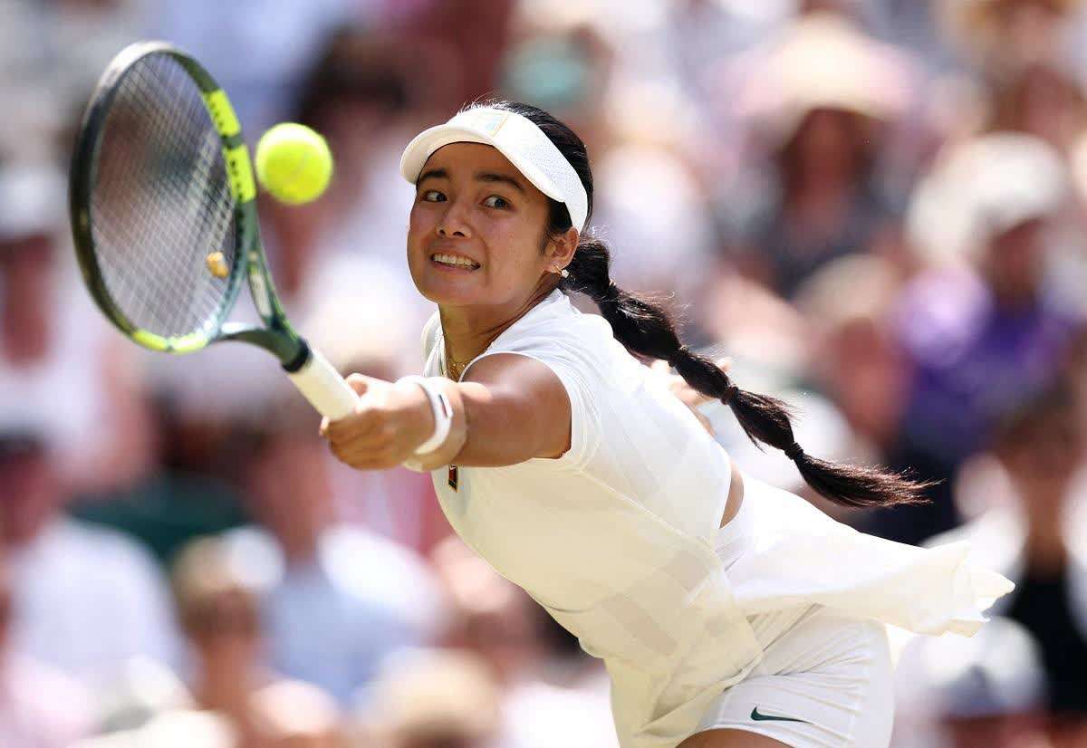 Alex Eala says she will be competing in the Asian Games this year, approaching the tournament with the same mindset of taking things one match at a time. (Toby Melville / Reuters photo)