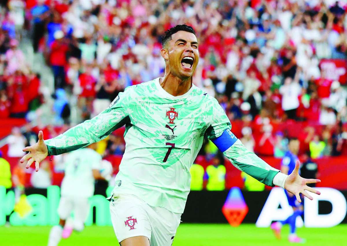 Portugal's 41-year-old superstar captain Cristiano Ronaldo helped haul his team back into the contest, burying a 68th-minute penalty to cancel out Croatia's 53rd-minute opener from Ivan Perisic. (Mike Segar / Reuters photo)