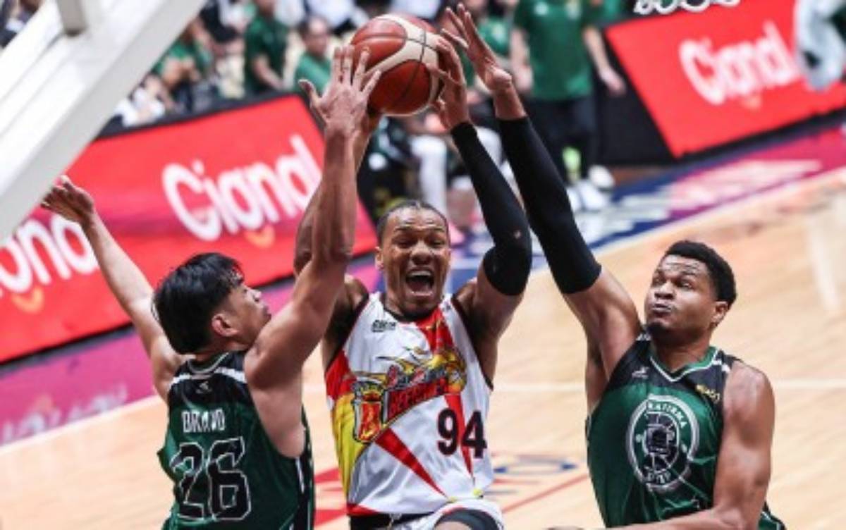 George King the hero as San Miguel escapes Terrafirma